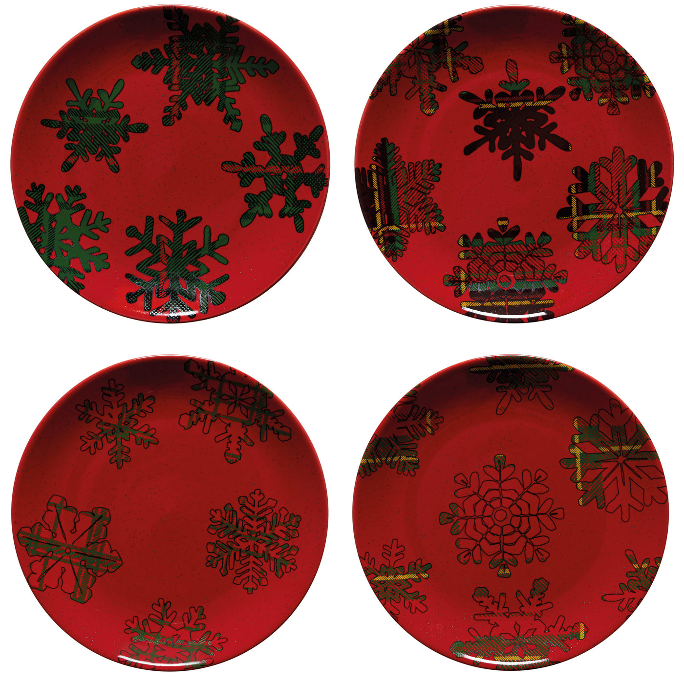 costa-nova-nova-dessertteller-4er-set-rot-snowflake-steingut image 1