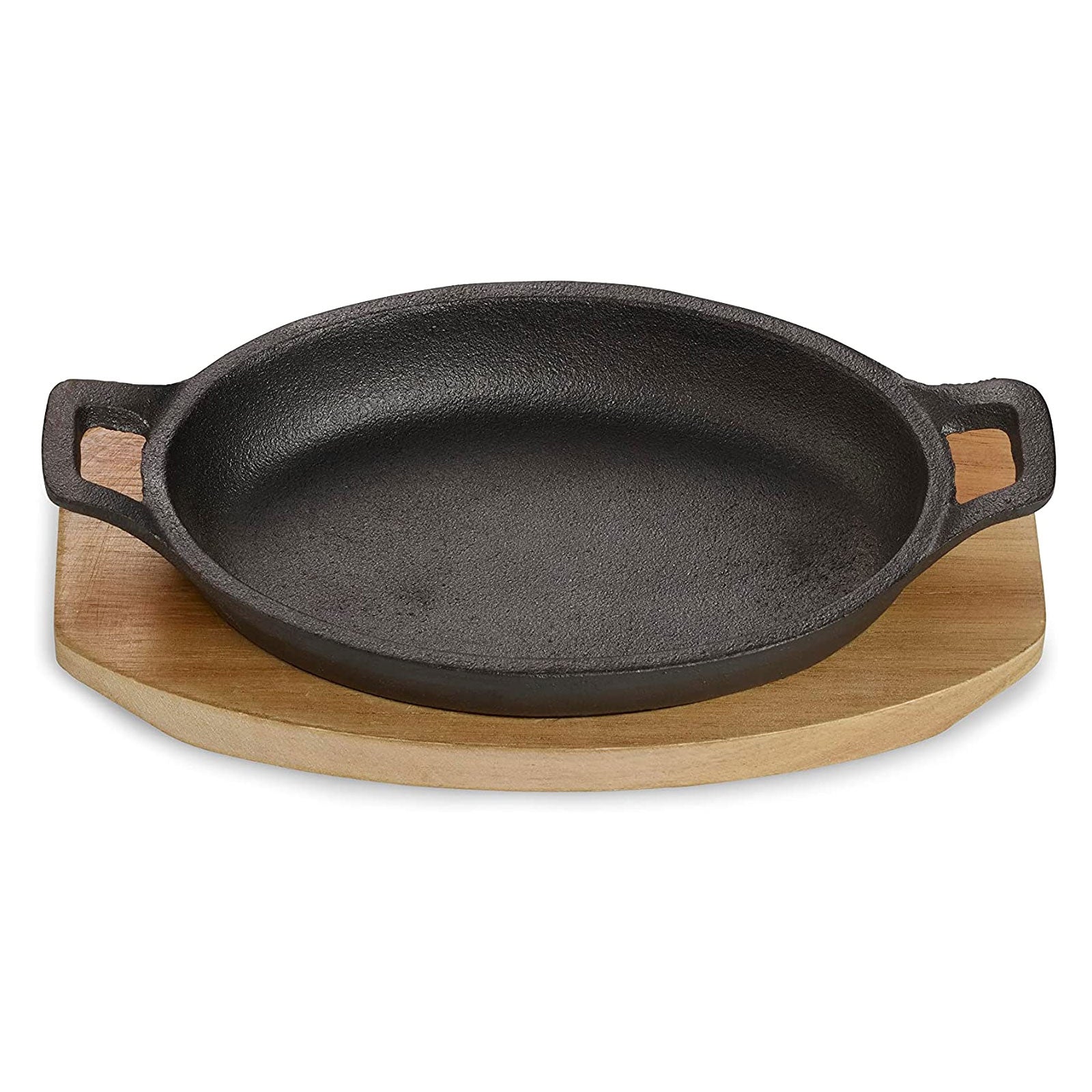 echtwerk-bbq-servierschale-gusseisen-12-cm-1-tlg-mit-brett image 1