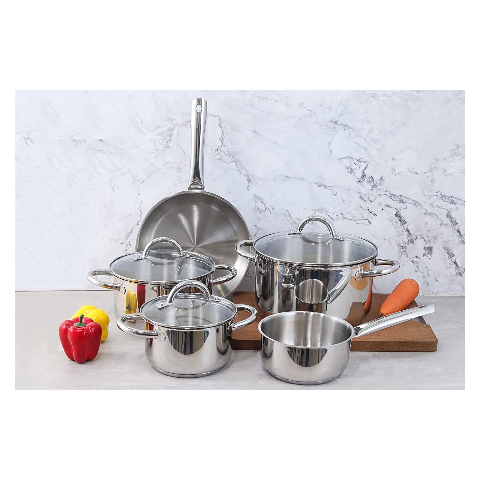 echtwerk-kochtopf-set-8tlg-edelstahl-silber-induktion-glasdeckel image 7