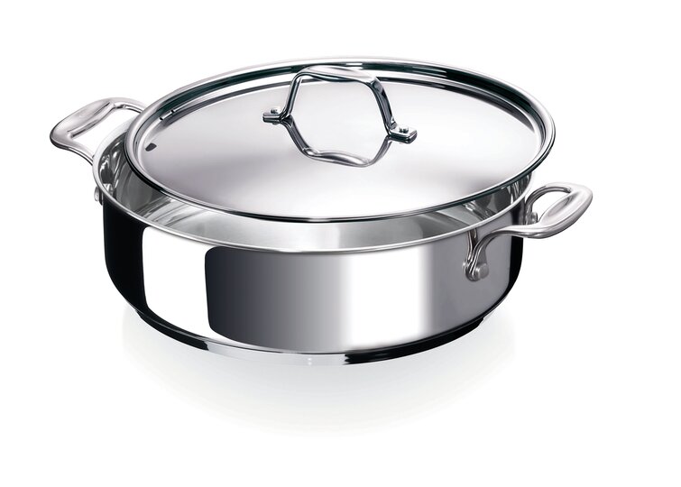 beka-chef-schmorpfanne-28-cm-edelstahl-2-griffe image 2