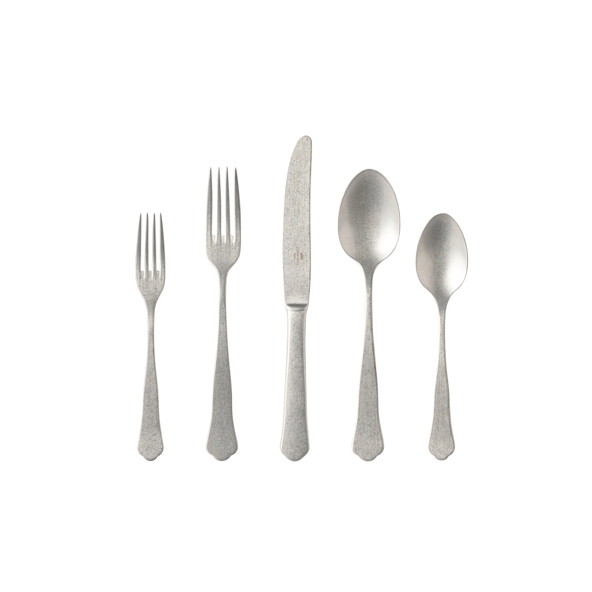 costa-nova-prado-besteckset-5tlg-edelstahl-vintage-silber image 1