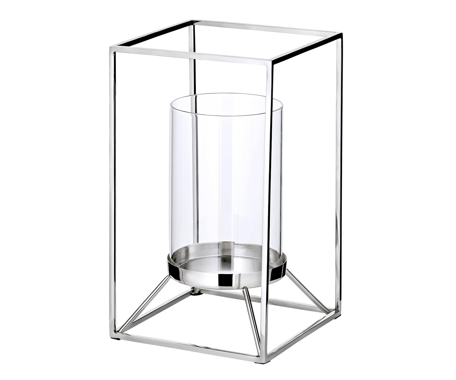 edzard-marie-windlicht-edelstahl-glas-h-25-cm-stumpenkerzen image 2