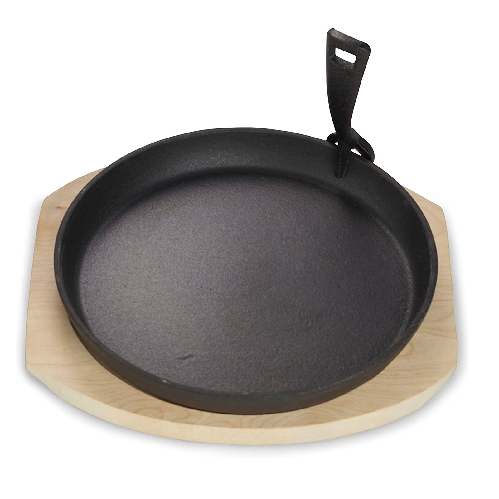 echtwerk-bbq-servierpfanne-gusseisen-25cm-1-tlg-mit-brett image 1