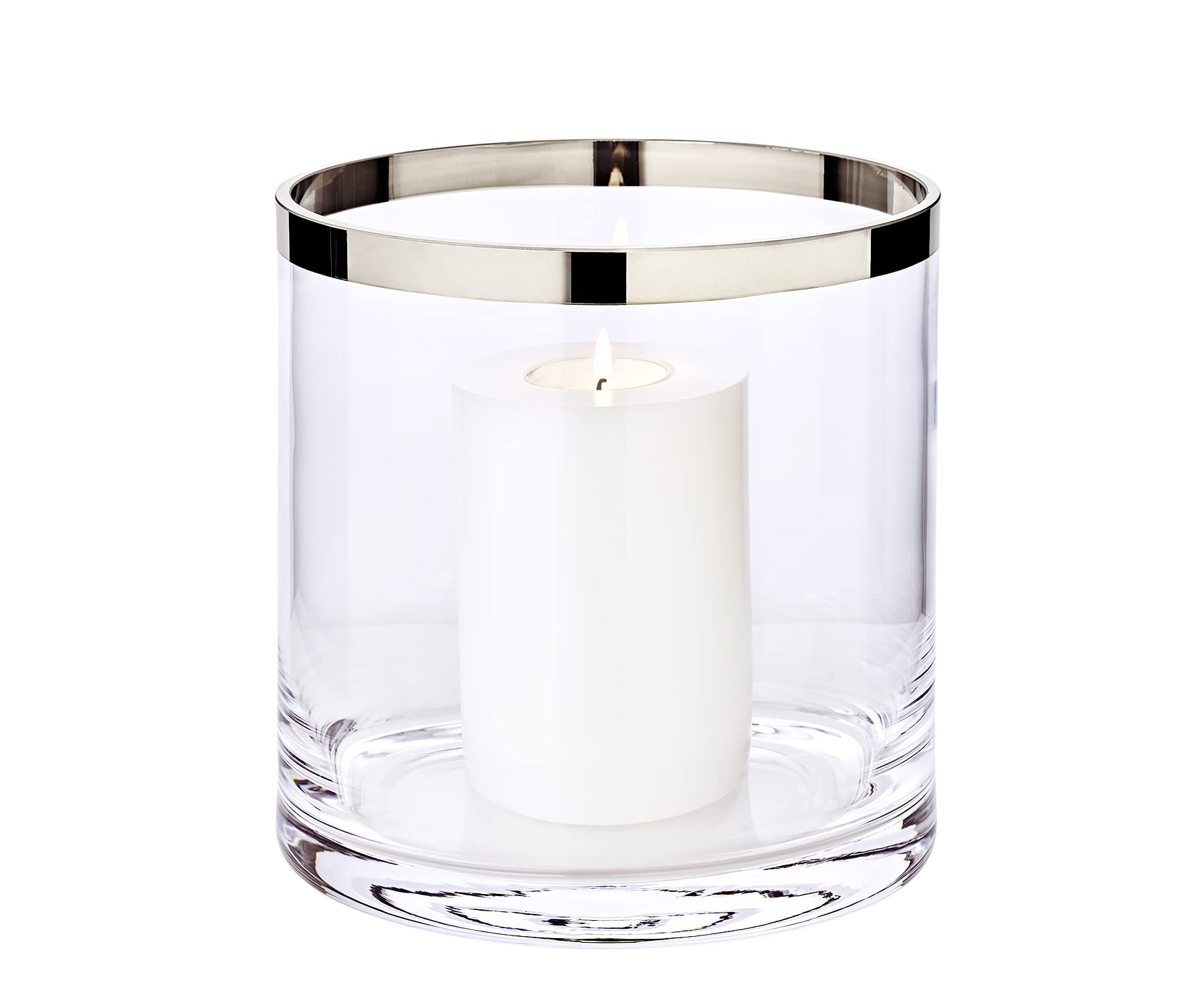 edzard-molly-windlicht-kristallglas-platinrand-18-cm image 1