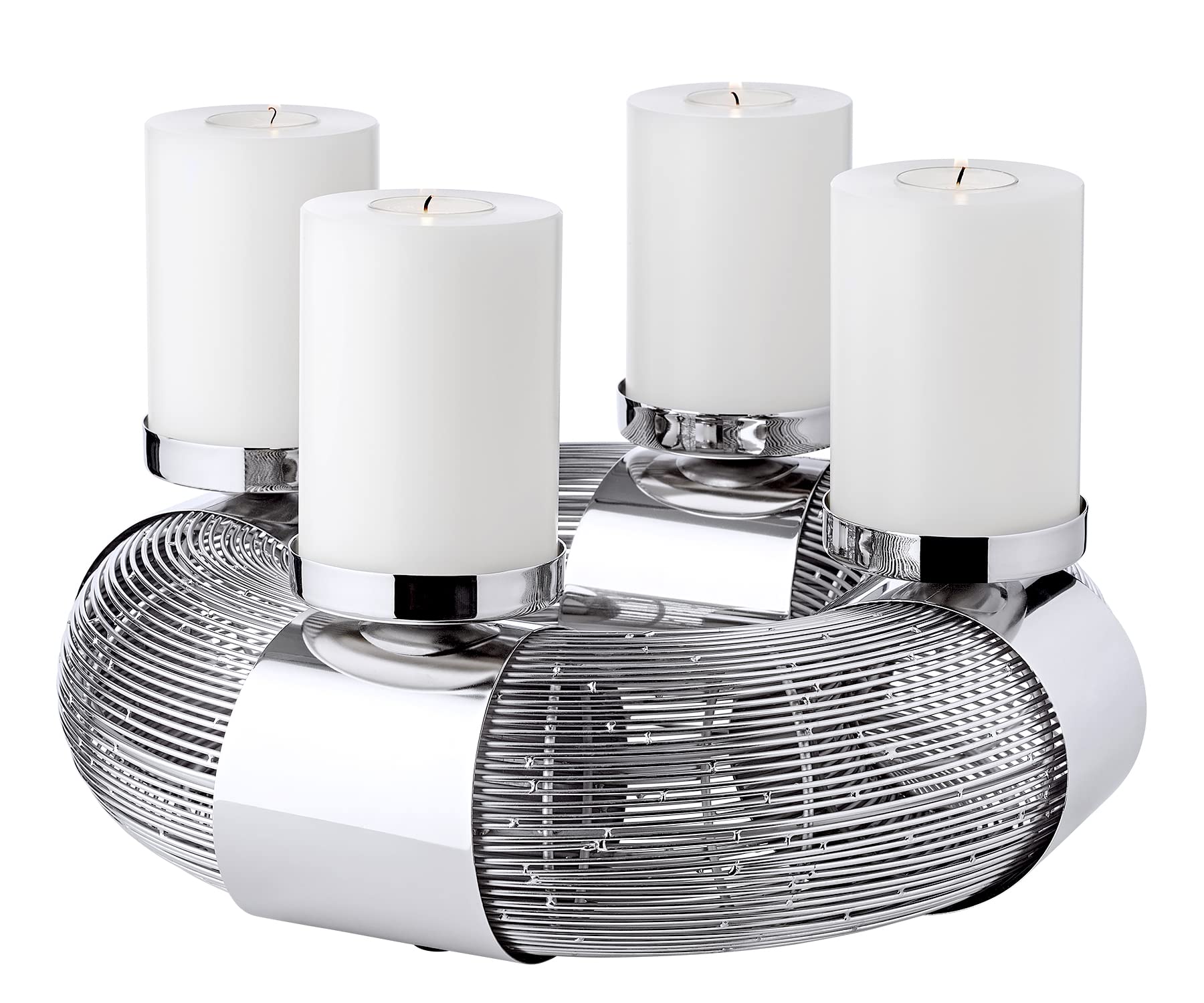 edzard-flax-adventskranz-edelstahl-36-cm-silber image 1
