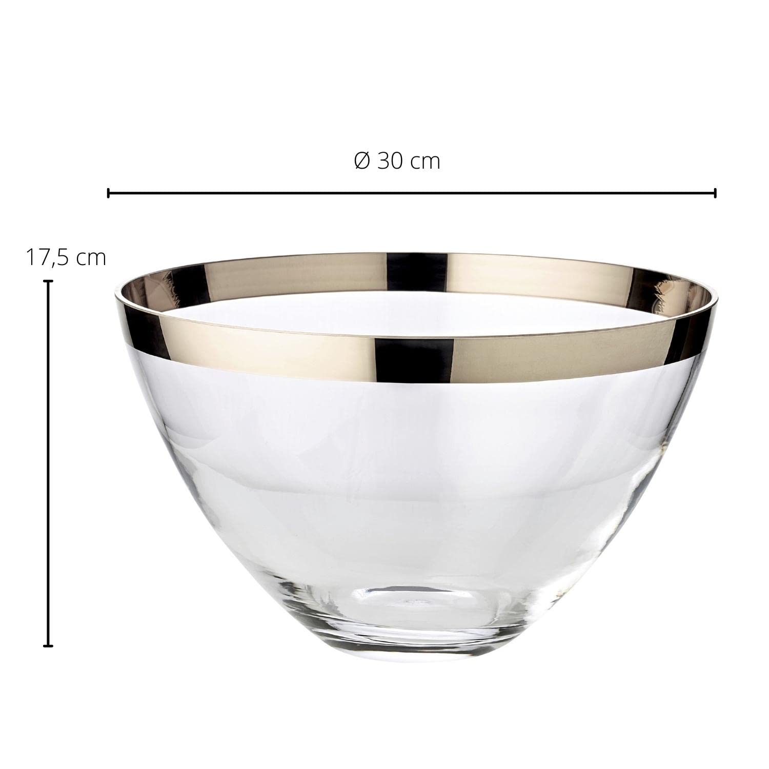 edzard-dallas-holly-schale-30cm-kristallglas-platinrand image 3