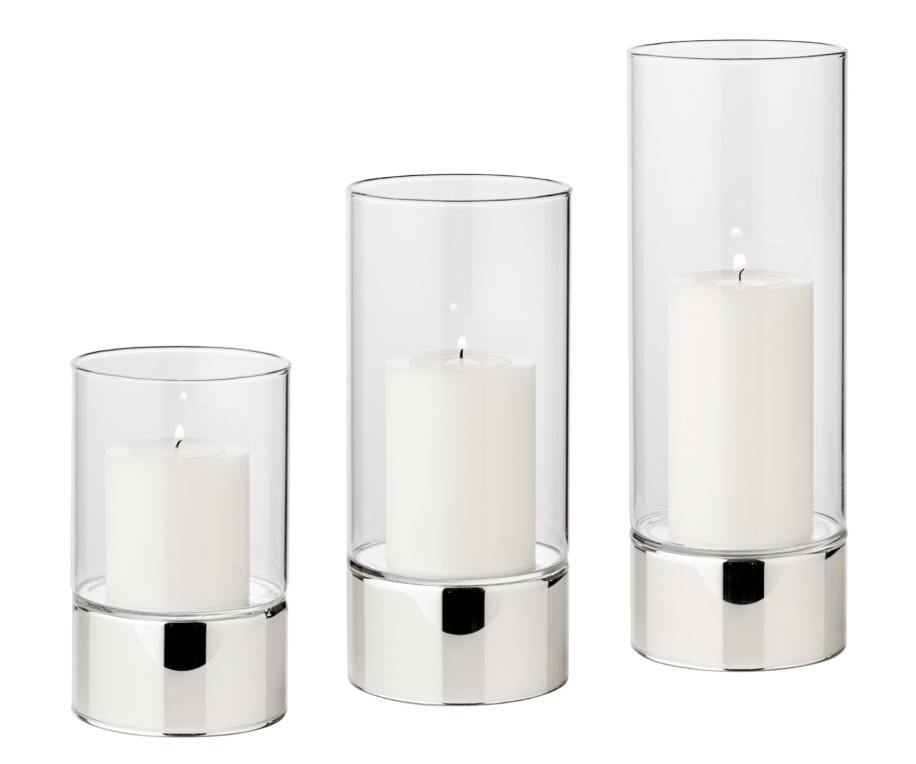 edzard-granada-windlicht-3er-set-glas-silberoptik image 1