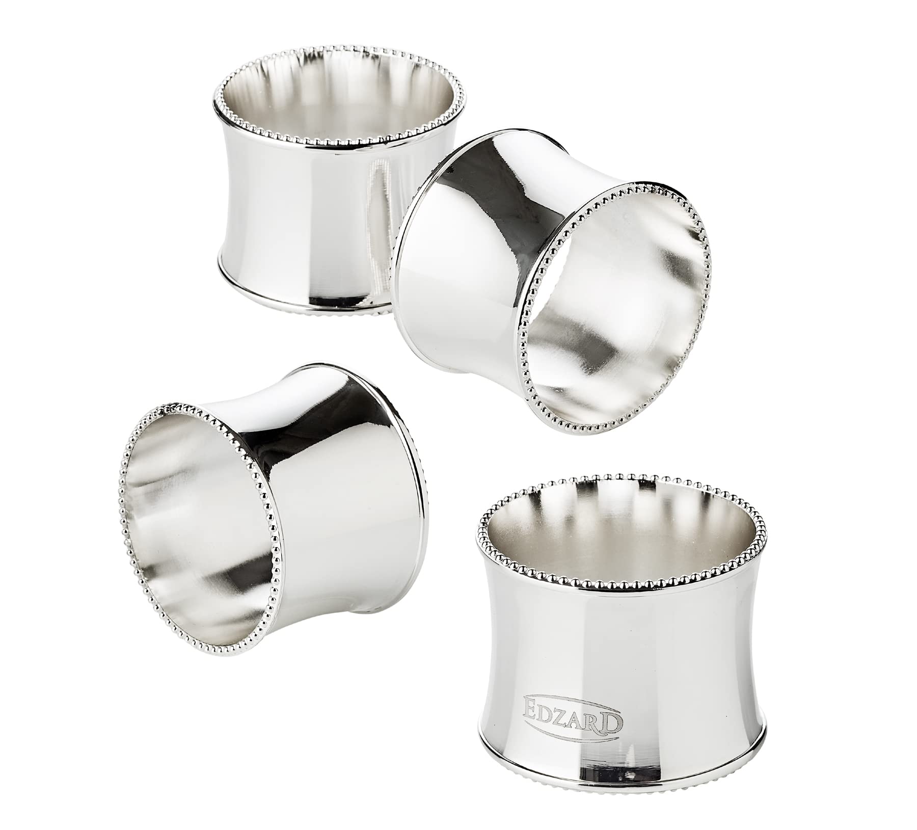 edzard-perla-serviettenring-4er-set-versilbert-5-cm image 3