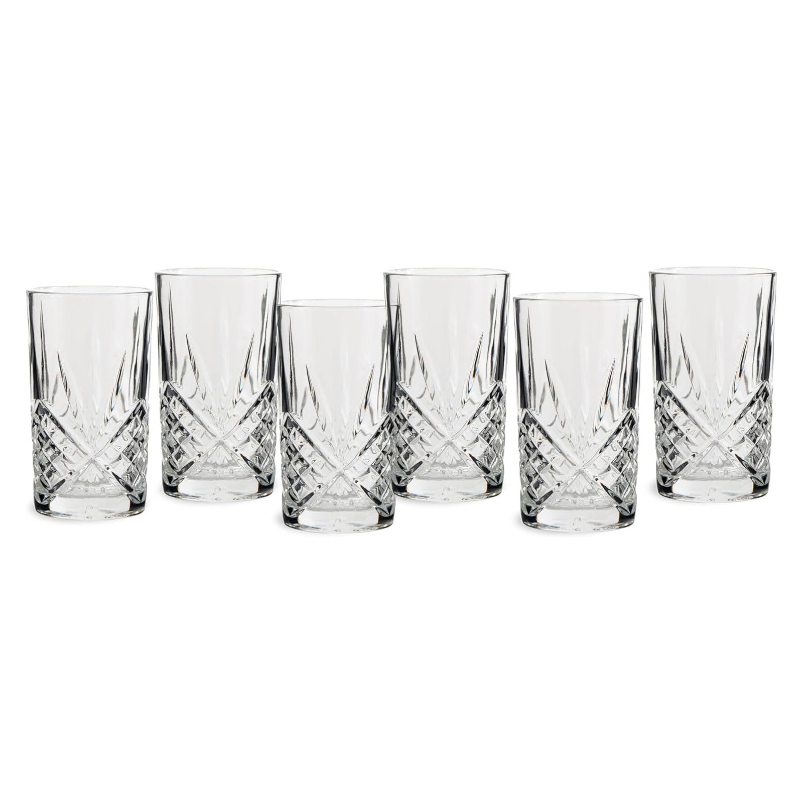 echtwerk-longdrink-gl-ser-set-6-tlg-350-ml-schliffoptik image 1
