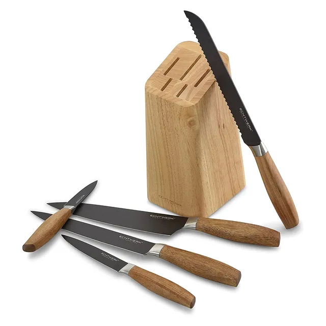 echtwerk-classic-black-edition-k-chenmesser-set-6-tlg-holzblock image 1