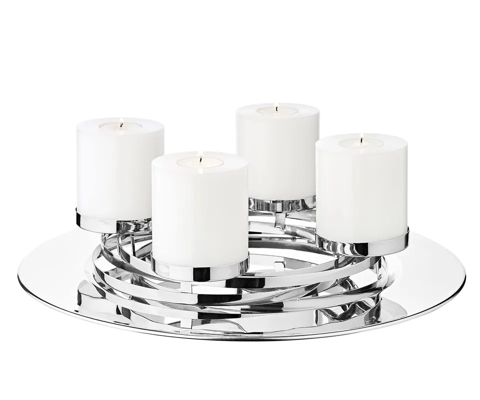edzard-milano-adventskranz-la-annabell-39-cm-edelstahl image 1