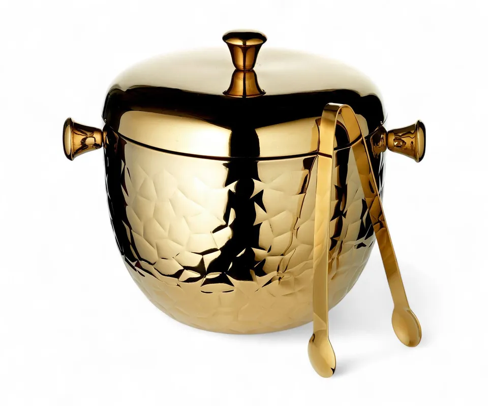 edzard-rico-eiseimer-edelstahl-gold-doppelwandig-21-cm image 1