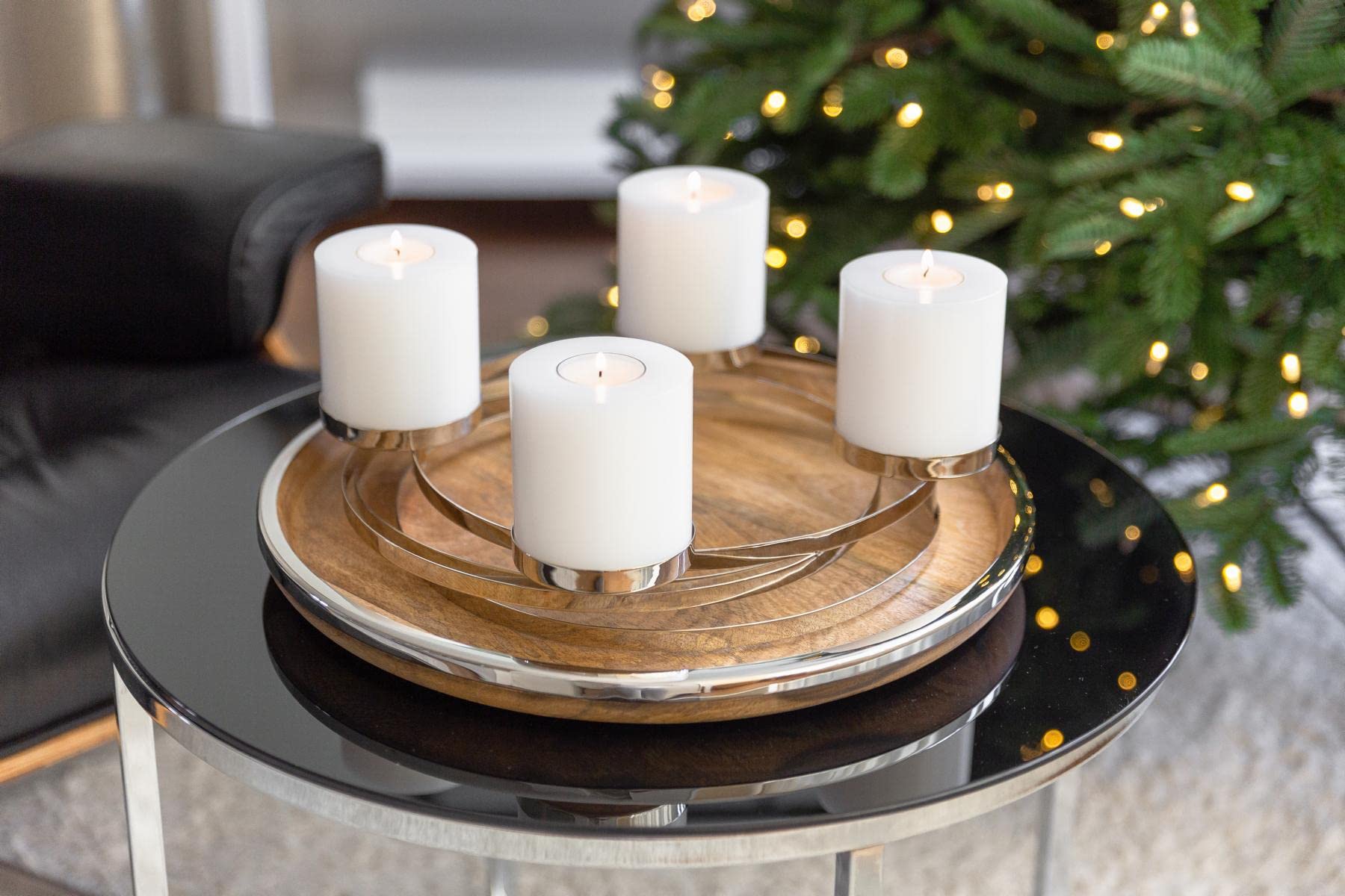 edzard-milano-adventskranz-annabel-34-cm-edelstahl image 7
