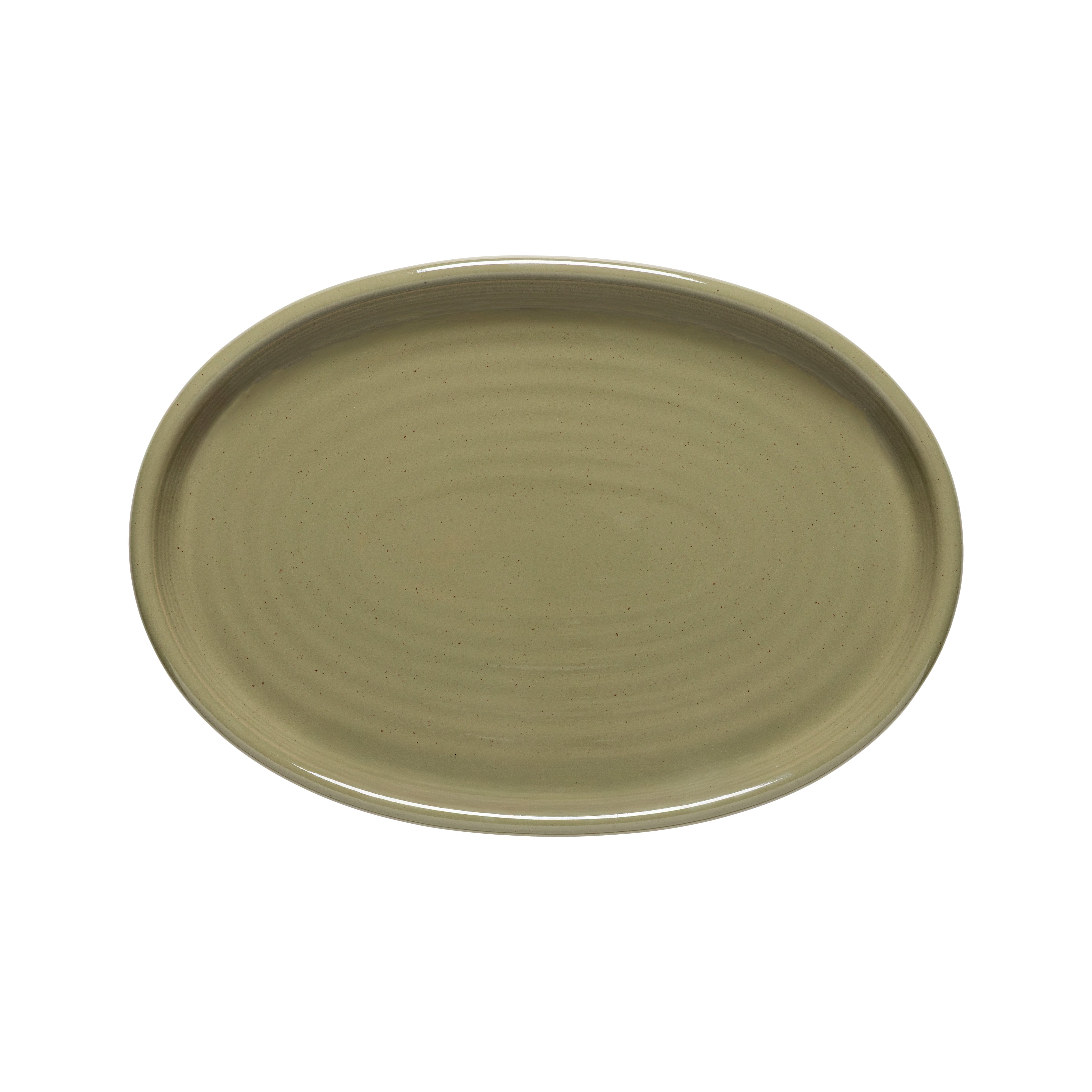 costa-nova-scotia-ovale-platte-olive-verde-steingut image 1