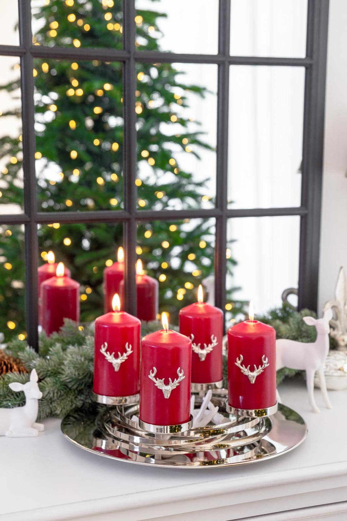 edzard-milano-adventskranz-la-annabell-39-cm-edelstahl image 4