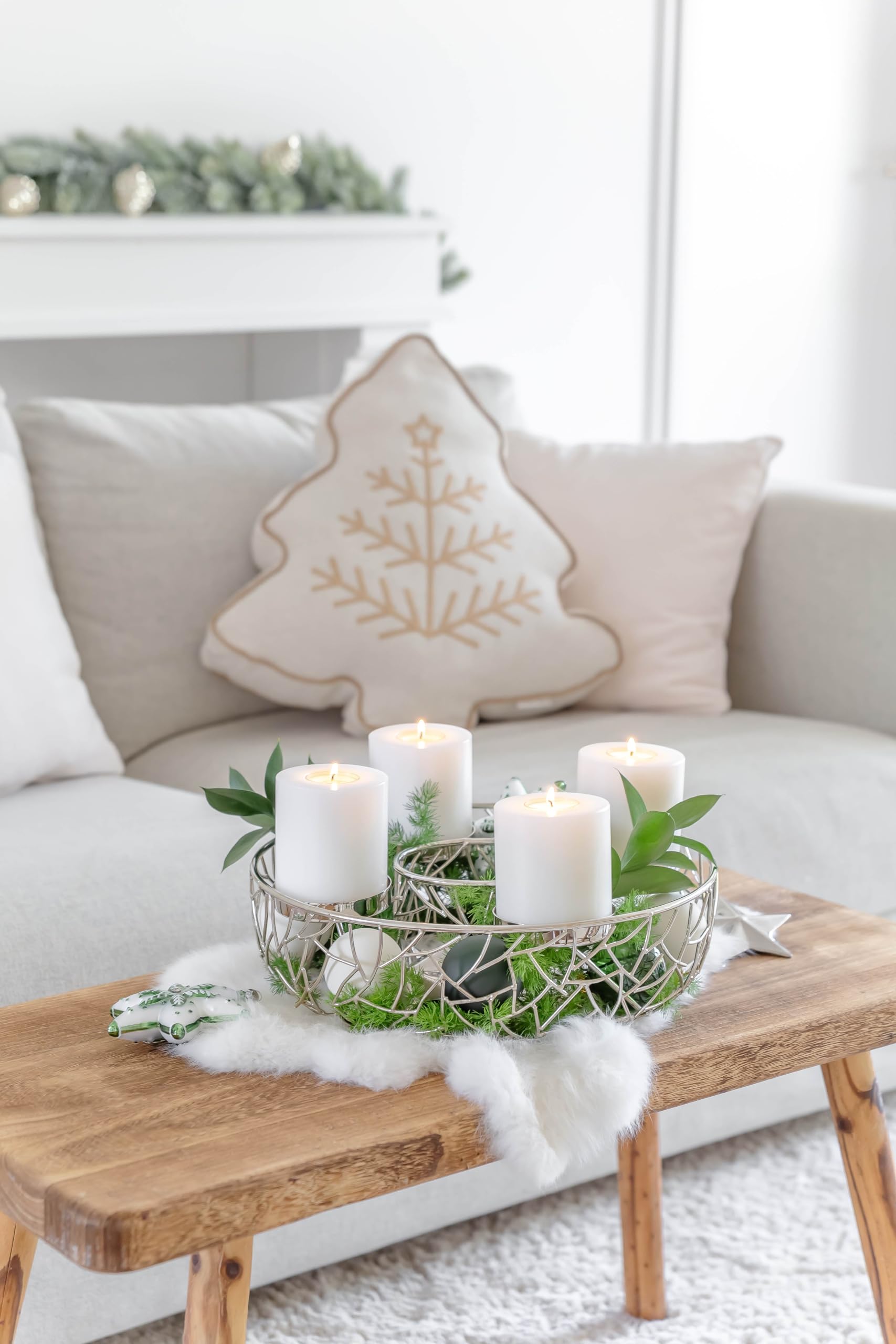 edzard-milano-adventskranz-34-cm-silber-ringf-rmig image 6