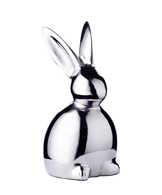 edzard-louis-hase-dekofigur-alu-silber-13-cm-osterdeko image 1