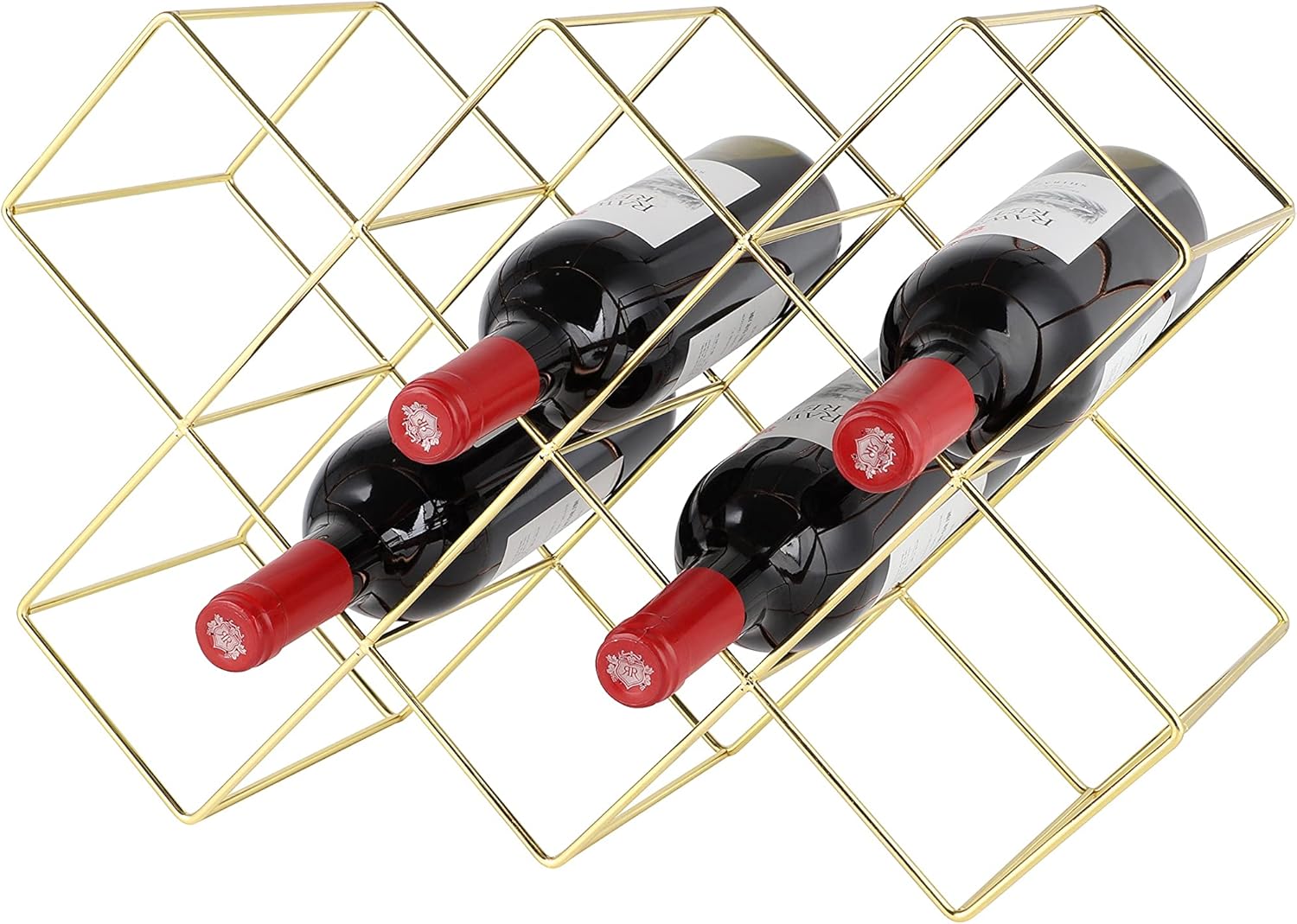 echtwerk-wine-dining-weinregal-8-flaschen-silber-eisen image 6