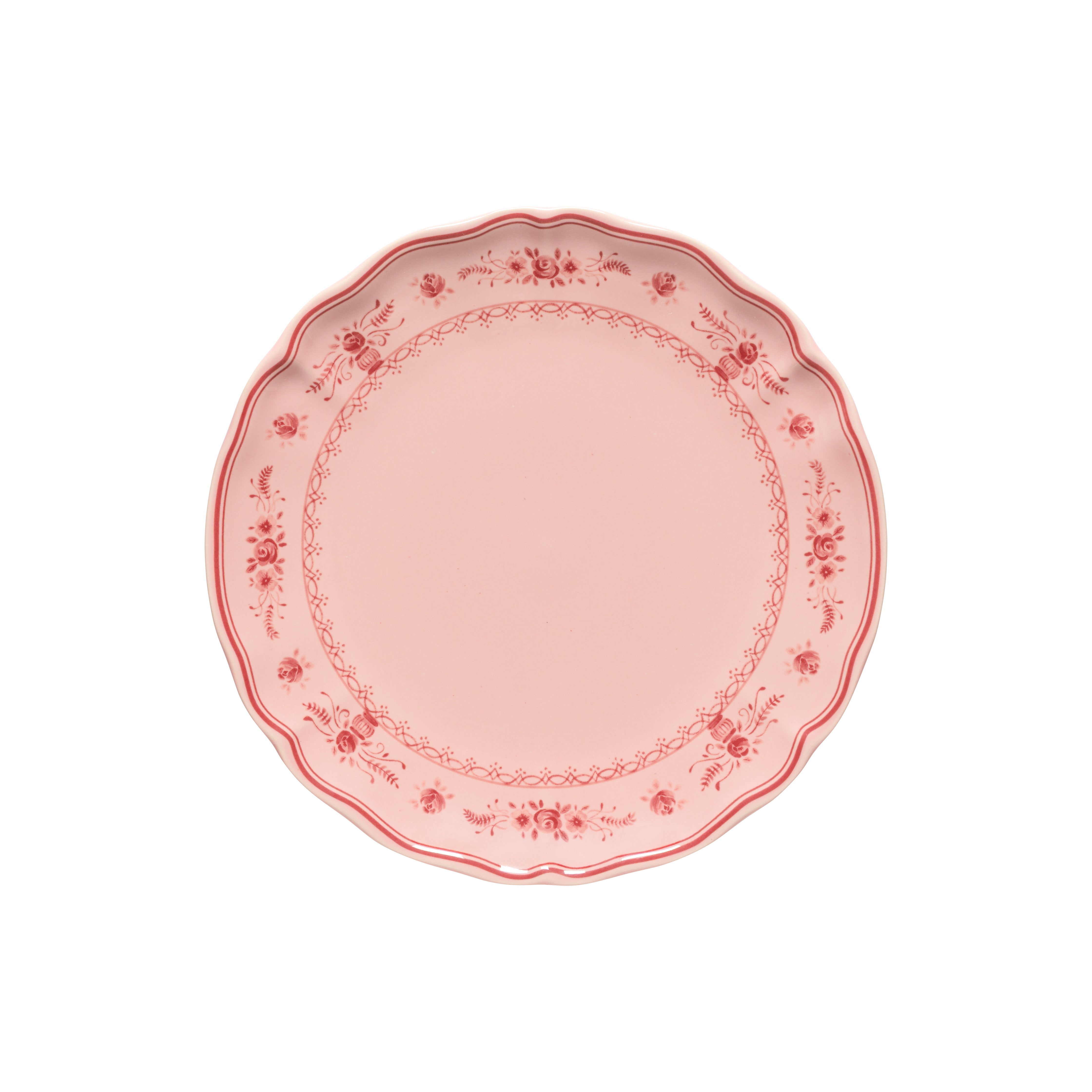 costa-nova-vila-speiseteller-rosa-rot-steingut-essteller image 1