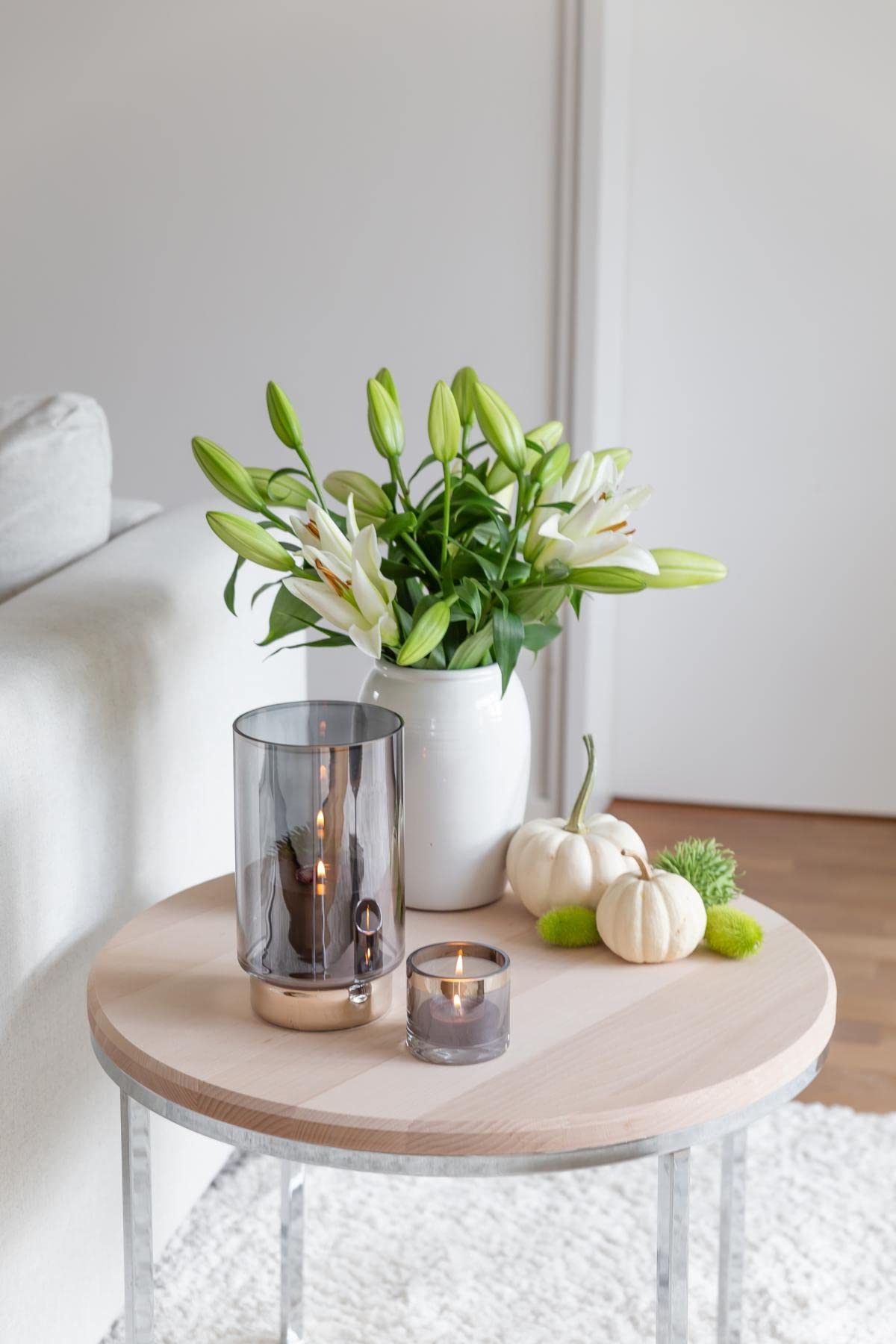 edzard-molly-isla-windlicht-21-cm-rauchglas-platinrand image 5