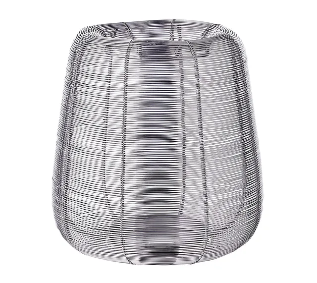 edzard-kurt-windlicht-24-cm-edelstahl-vernickelt-gitter image 1