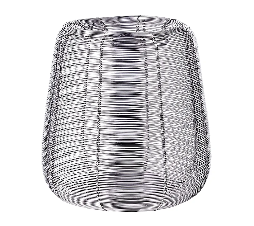edzard-kurt-windlicht-24-cm-edelstahl-vernickelt-gitter image 1