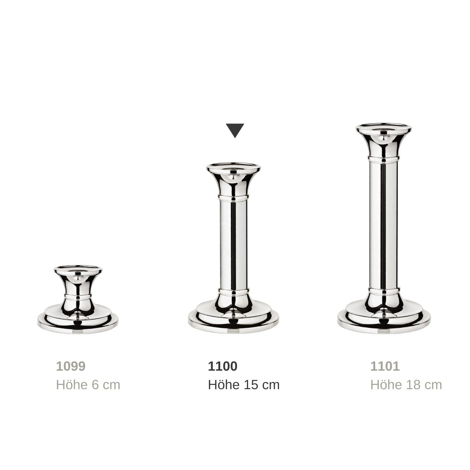 edzard-fiona-kerzenleuchter-15-cm-versilbert-stabkerzen image 4