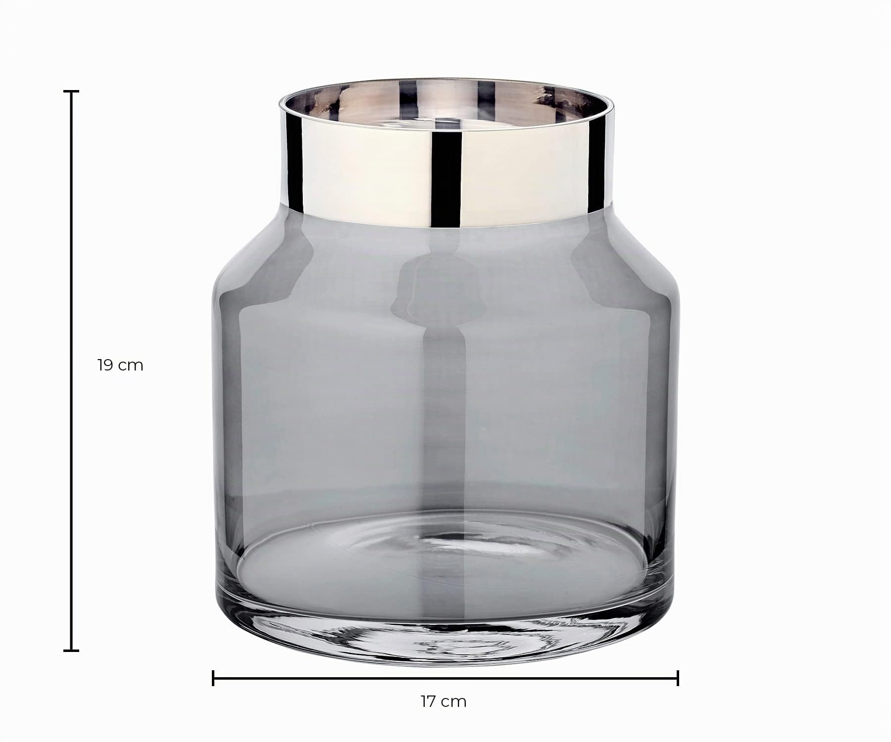 edzard-gabi-dark-vase-kristallglas-19-cm-platinrand image 5