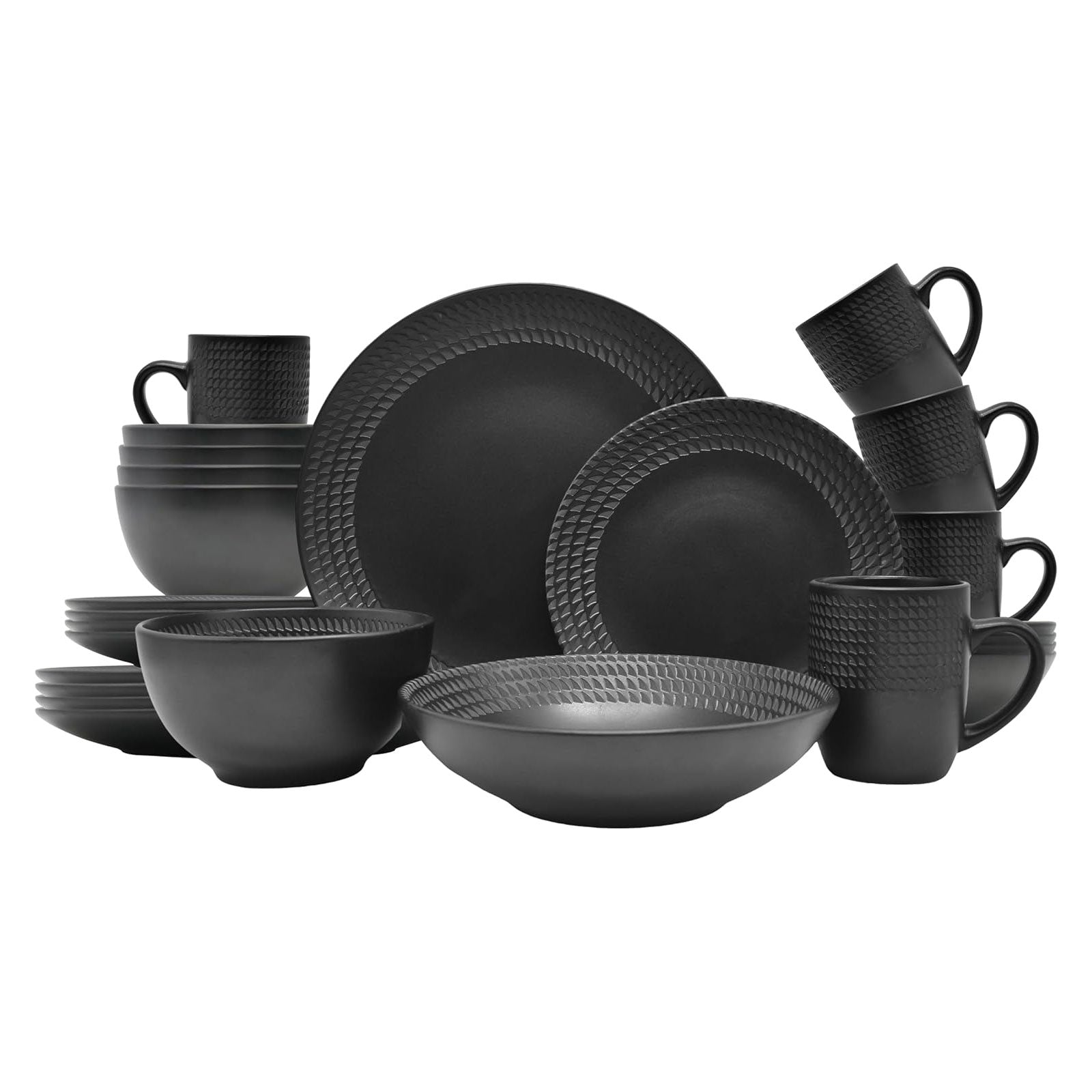echtwerk-kombiservice-blackstyle-stoneware-30tlg image 1