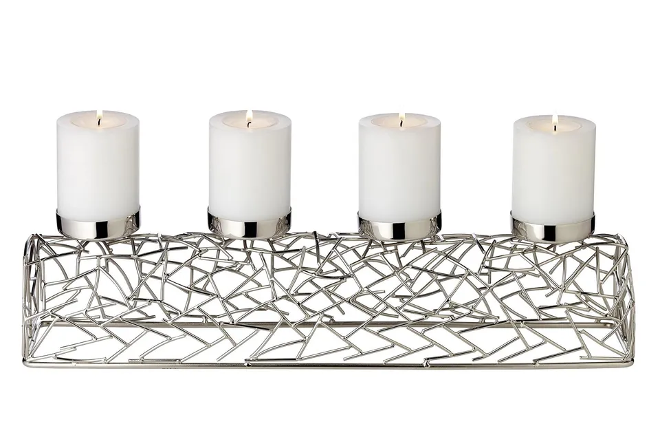 edzard-milano-adventskerzenhalter-44-cm-silber-vernickelt image 1