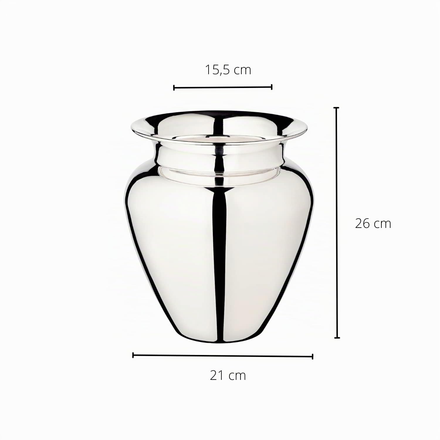 edzard-antonia-vase-26-cm-schwerversilbert-konisch image 5