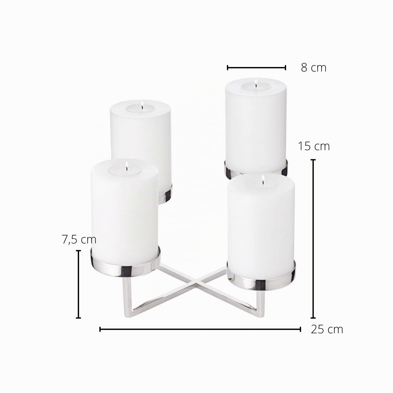 edzard-milano-adventskranz-pamplona-edelstahl-25-cm image 4