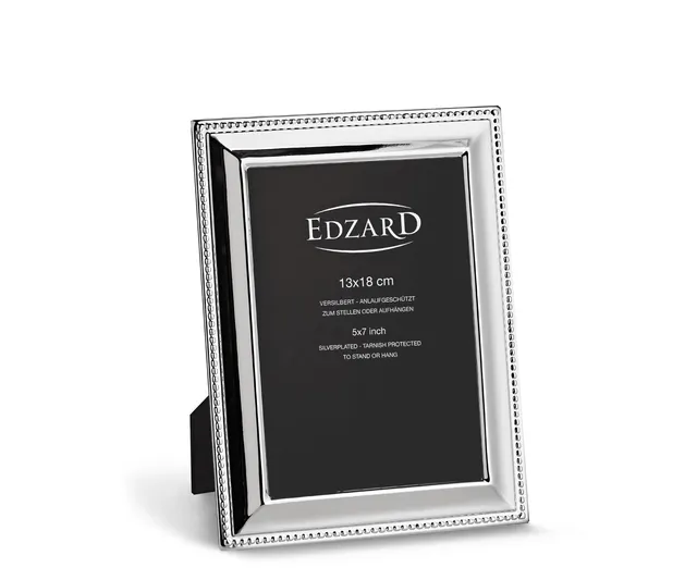 edzard-perla-bilderrahmen-13x18-cm-versilbert-perlenrand image 1