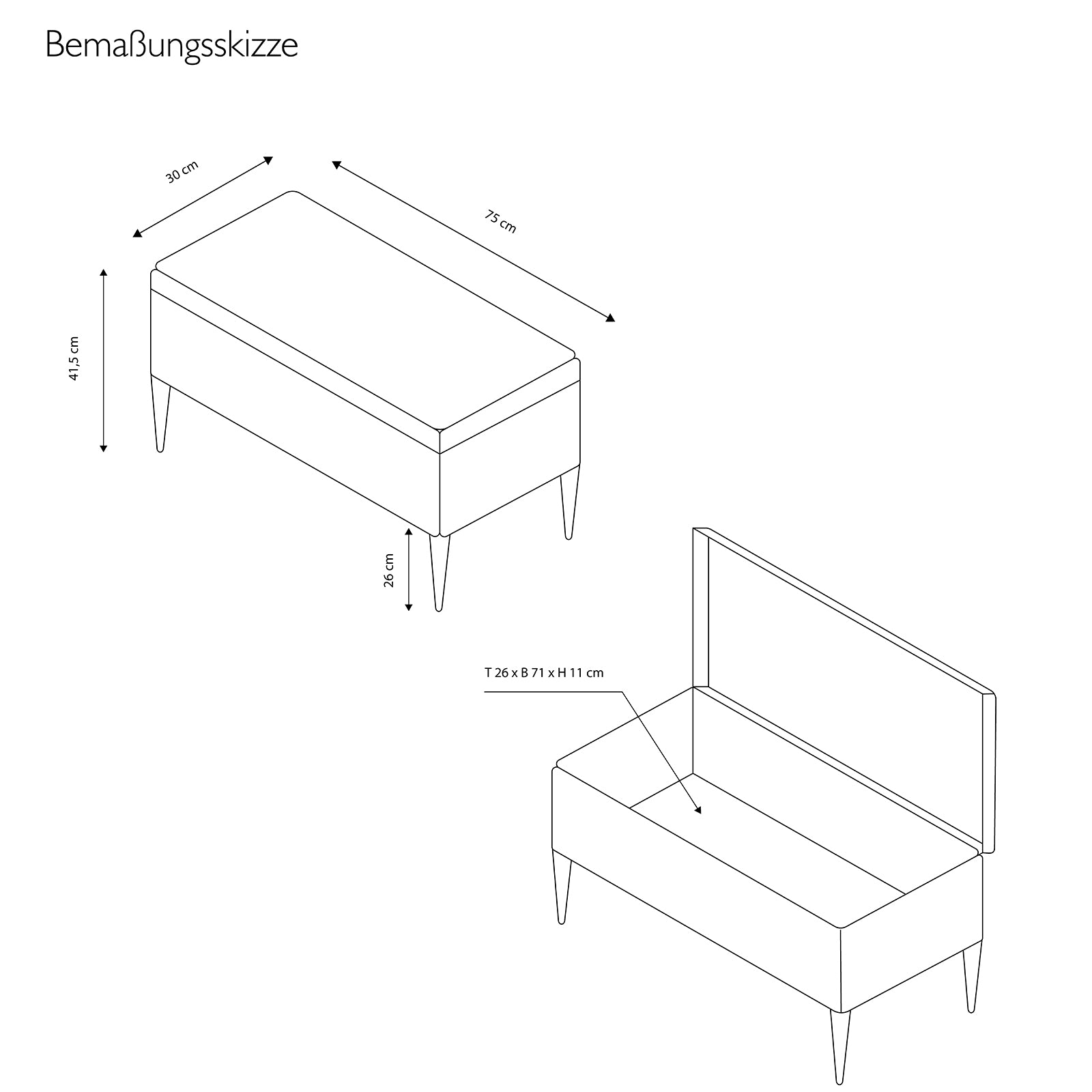 echtwerk-scarlett-sitzbank-samt-beere-mit-stauraum image 4