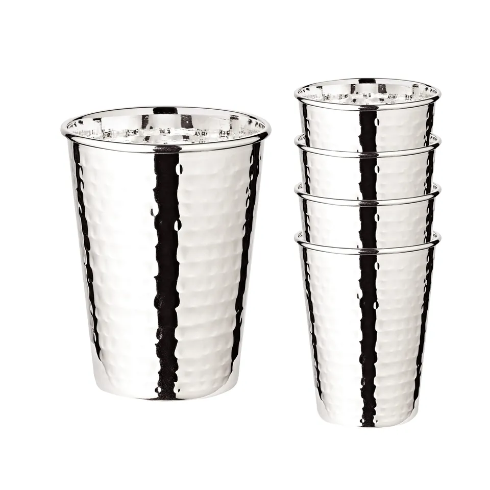 edzard-mido-silberbecher-4er-set-10-cm-geh-mmert-versilbert image 1