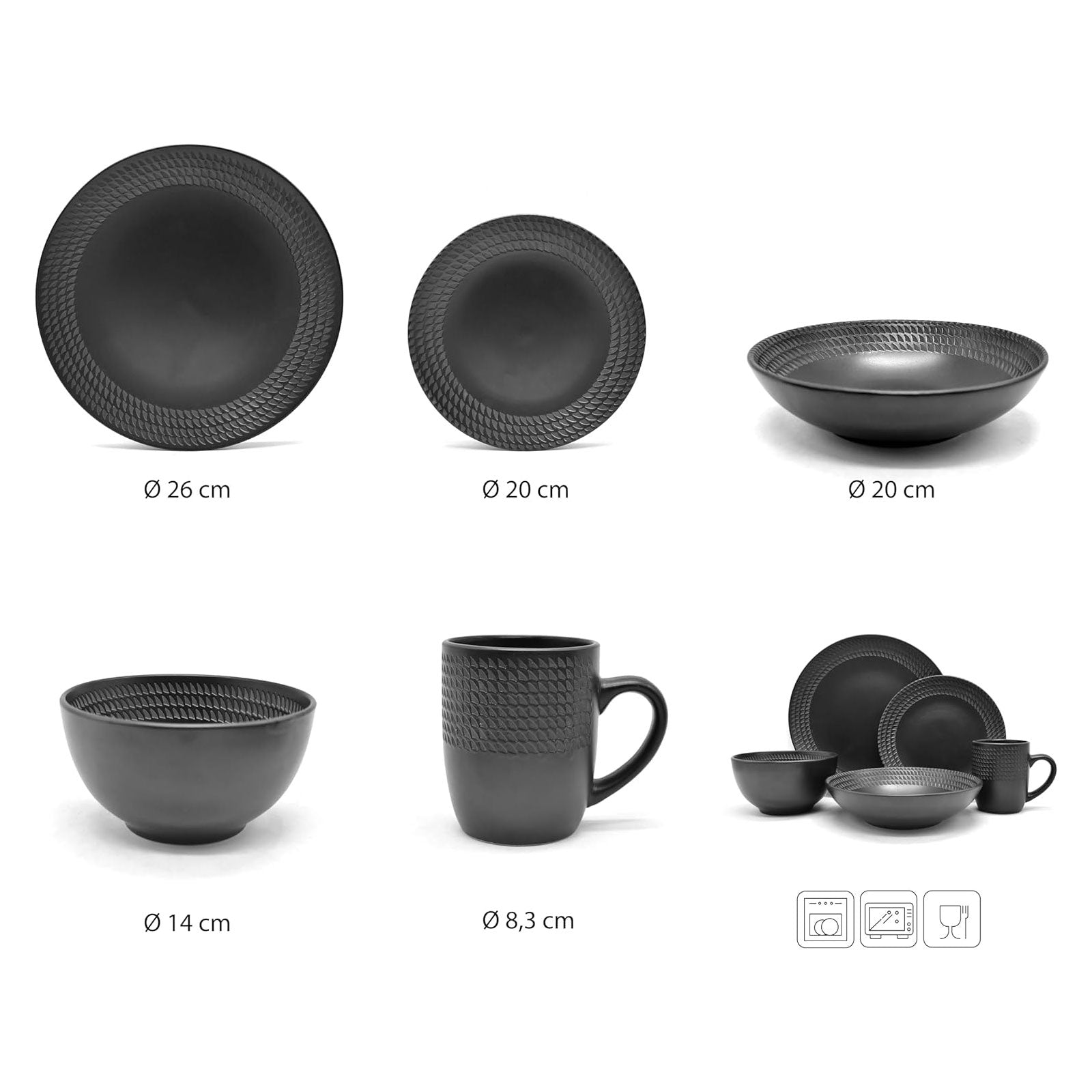 echtwerk-kombiservice-blackstyle-stoneware-30tlg image 6
