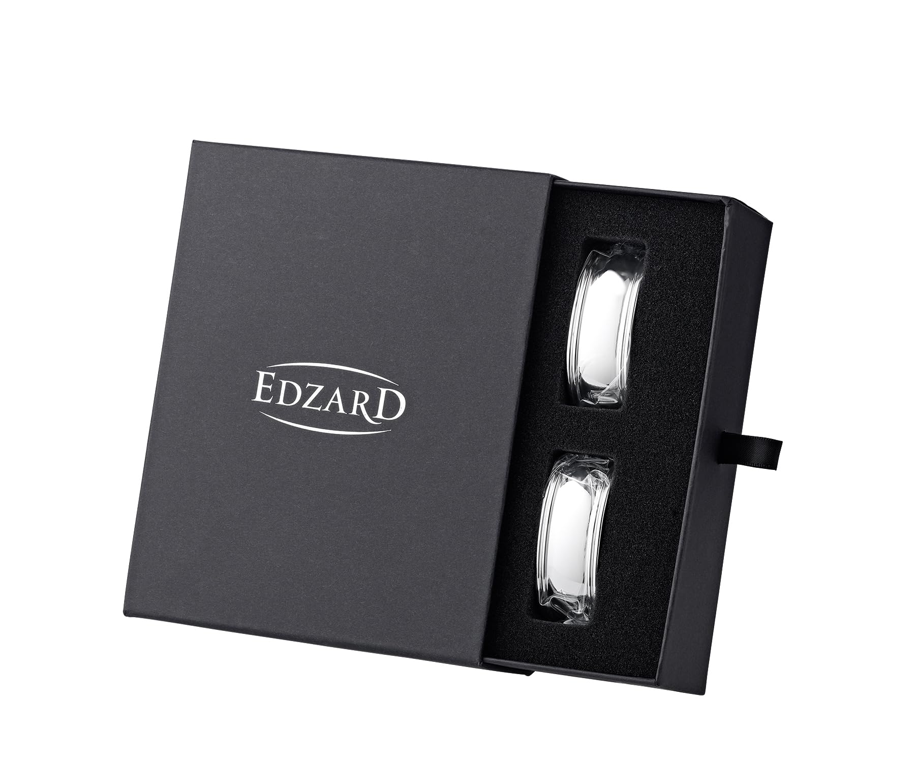 edzard-faden-serviettenringe-4er-set-versilbert-6-cm image 4