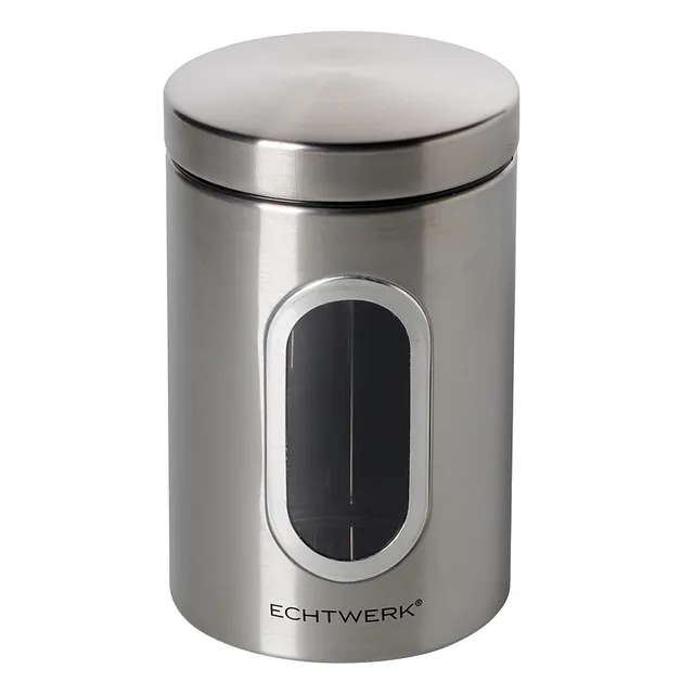 echtwerk-aufbewahrung-retro-single-vorratsdose-silber-luftdicht image 1