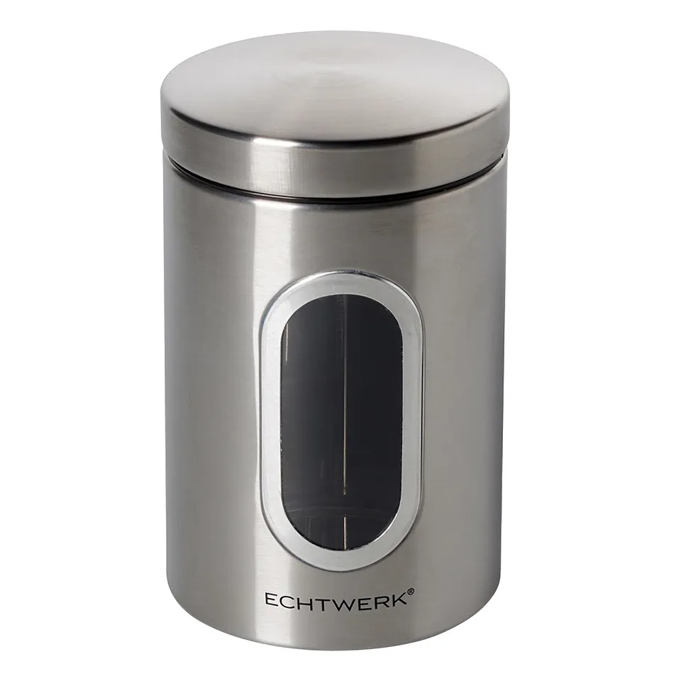echtwerk-aufbewahrung-retro-single-vorratsdose-silber-luftdicht image 1