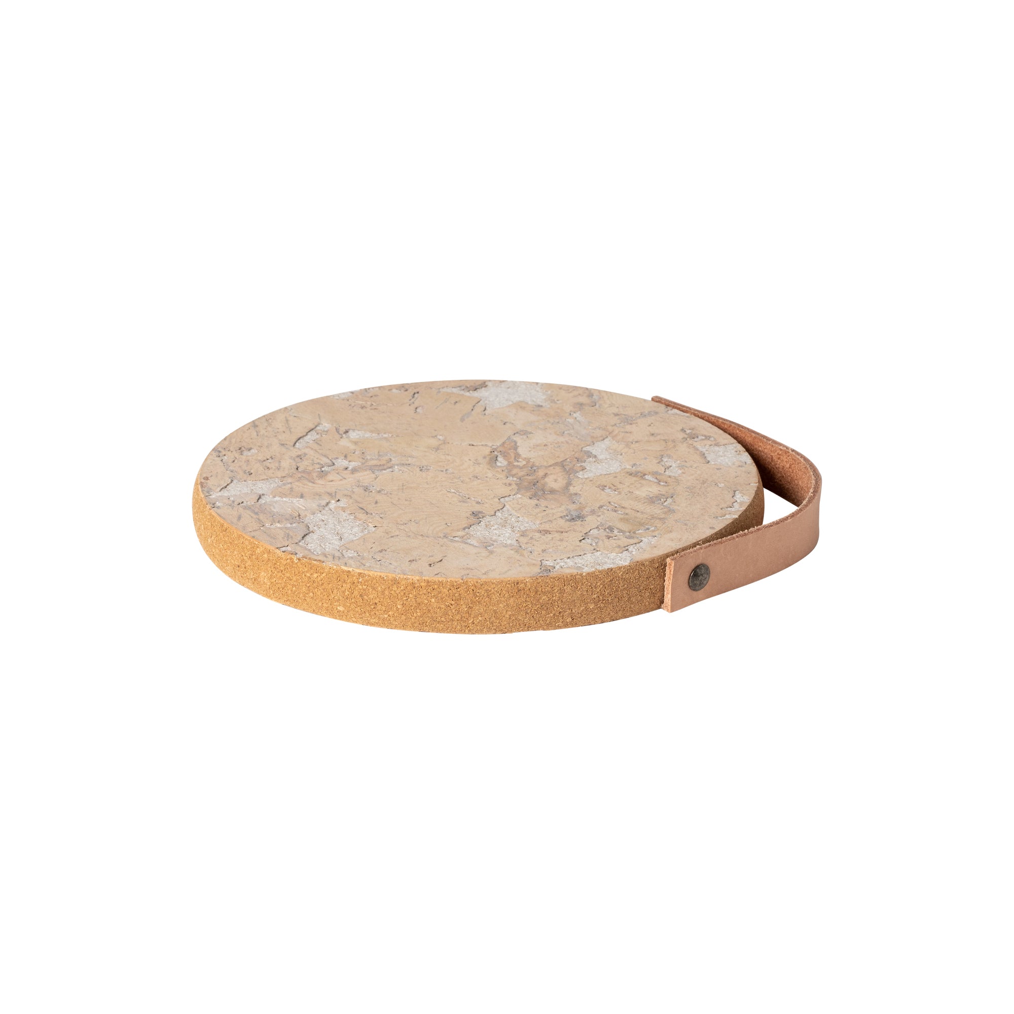 costa-nova-cork-untersetzer-klein-vanilla-beige-mit-ledergriff image 1