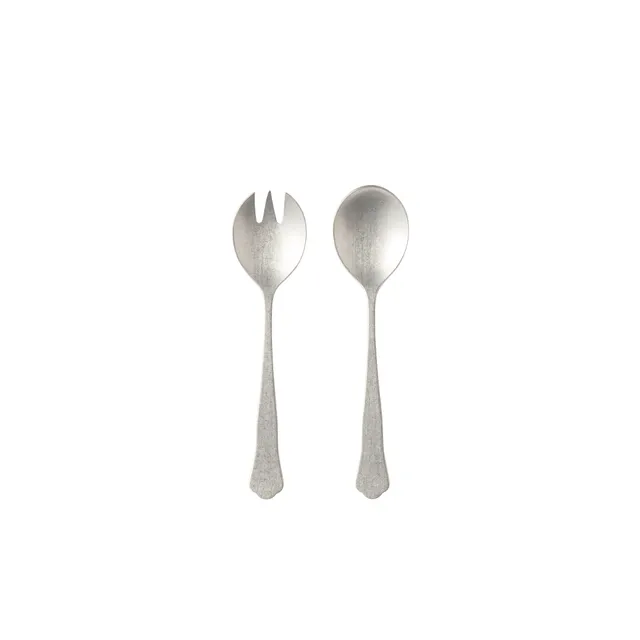 costa-nova-prado-salatbesteck-vintage-silber-2-tlg-edelstahl image 1