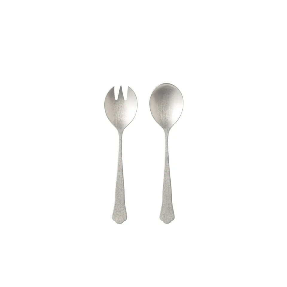 costa-nova-prado-salatbesteck-vintage-silber-2-tlg-edelstahl image 1