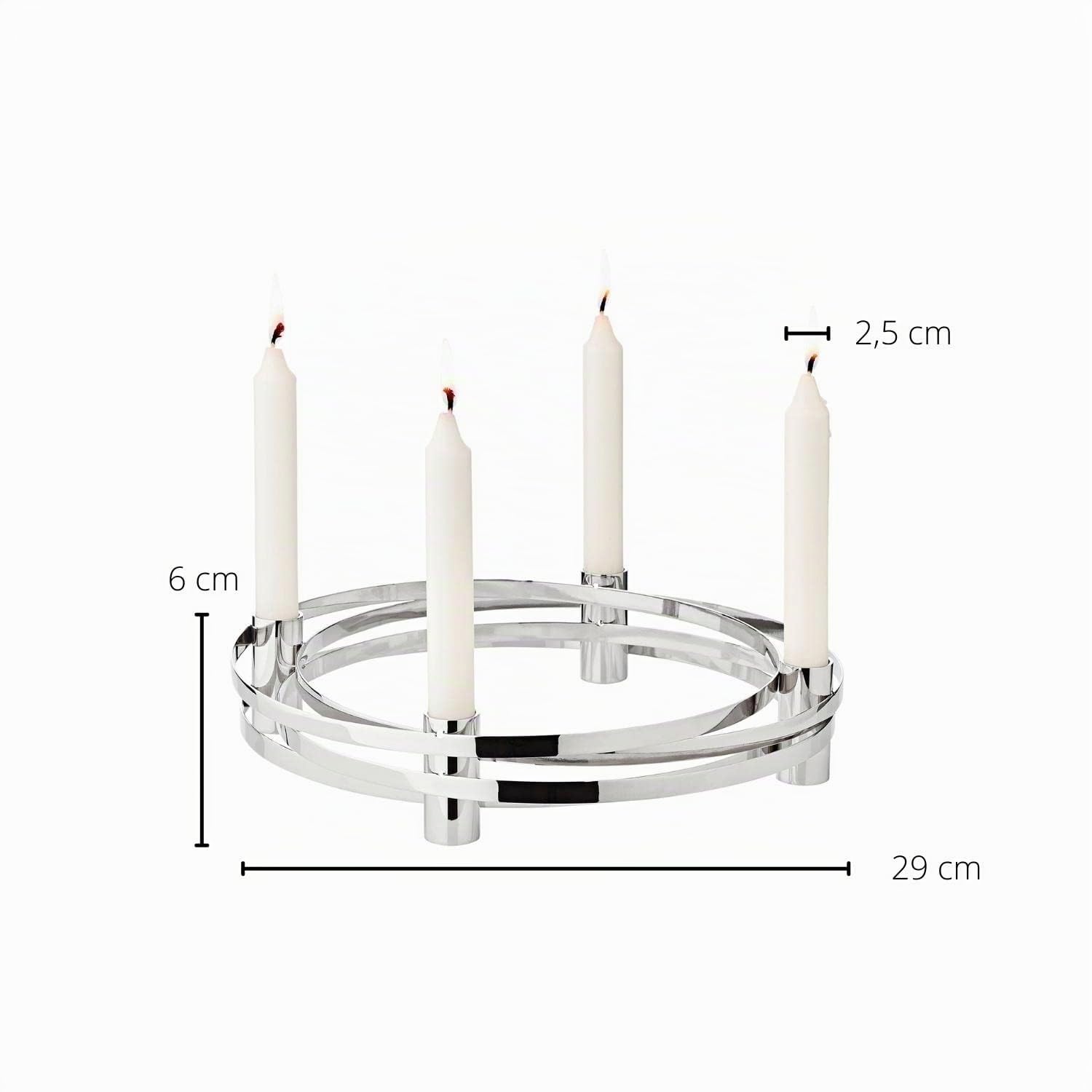 edzard-avia-adventskranz-edelstahl-silber-30-cm image 3