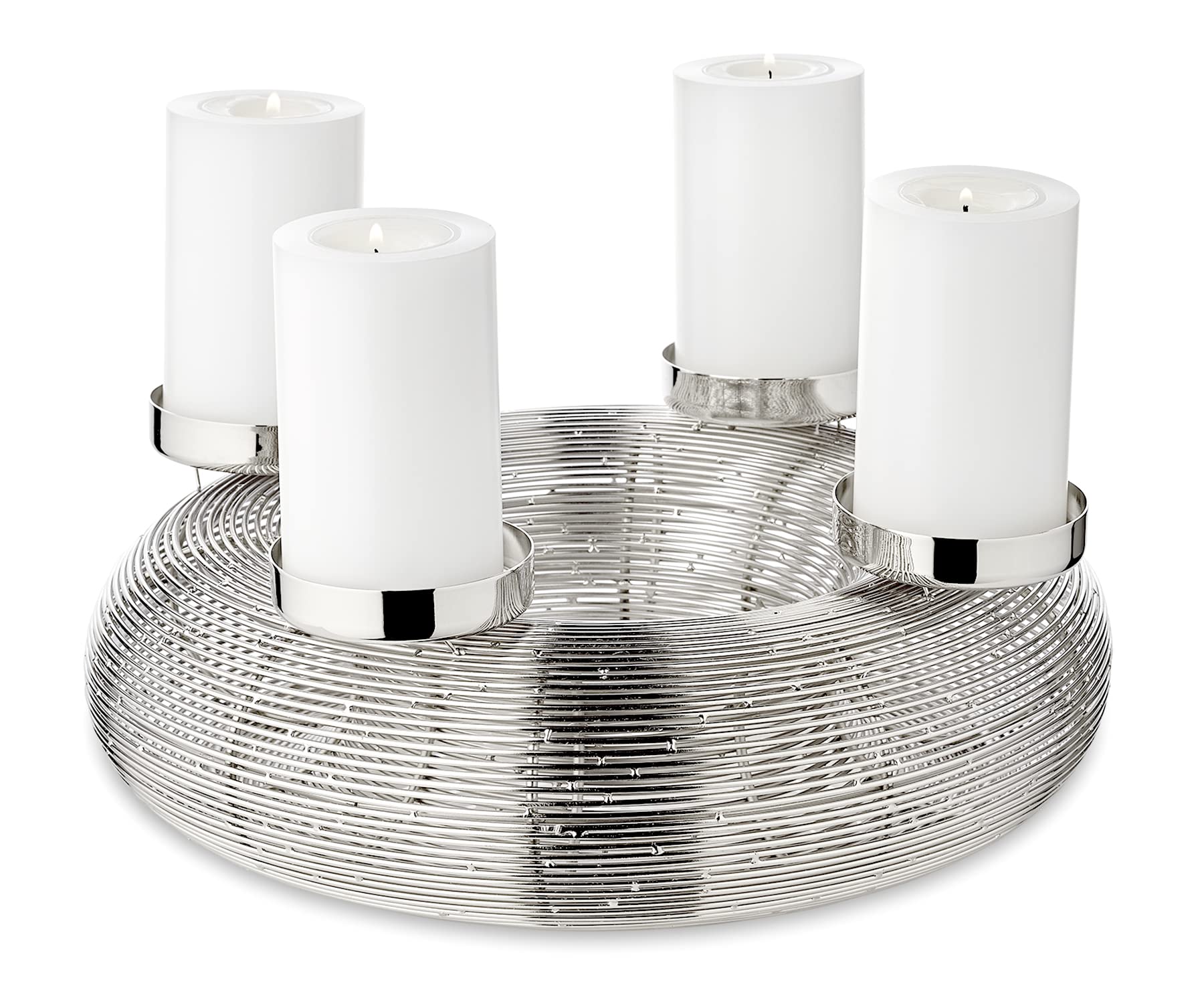 edzard-milano-verona-adventskranz-30-cm-edelstahl image 1