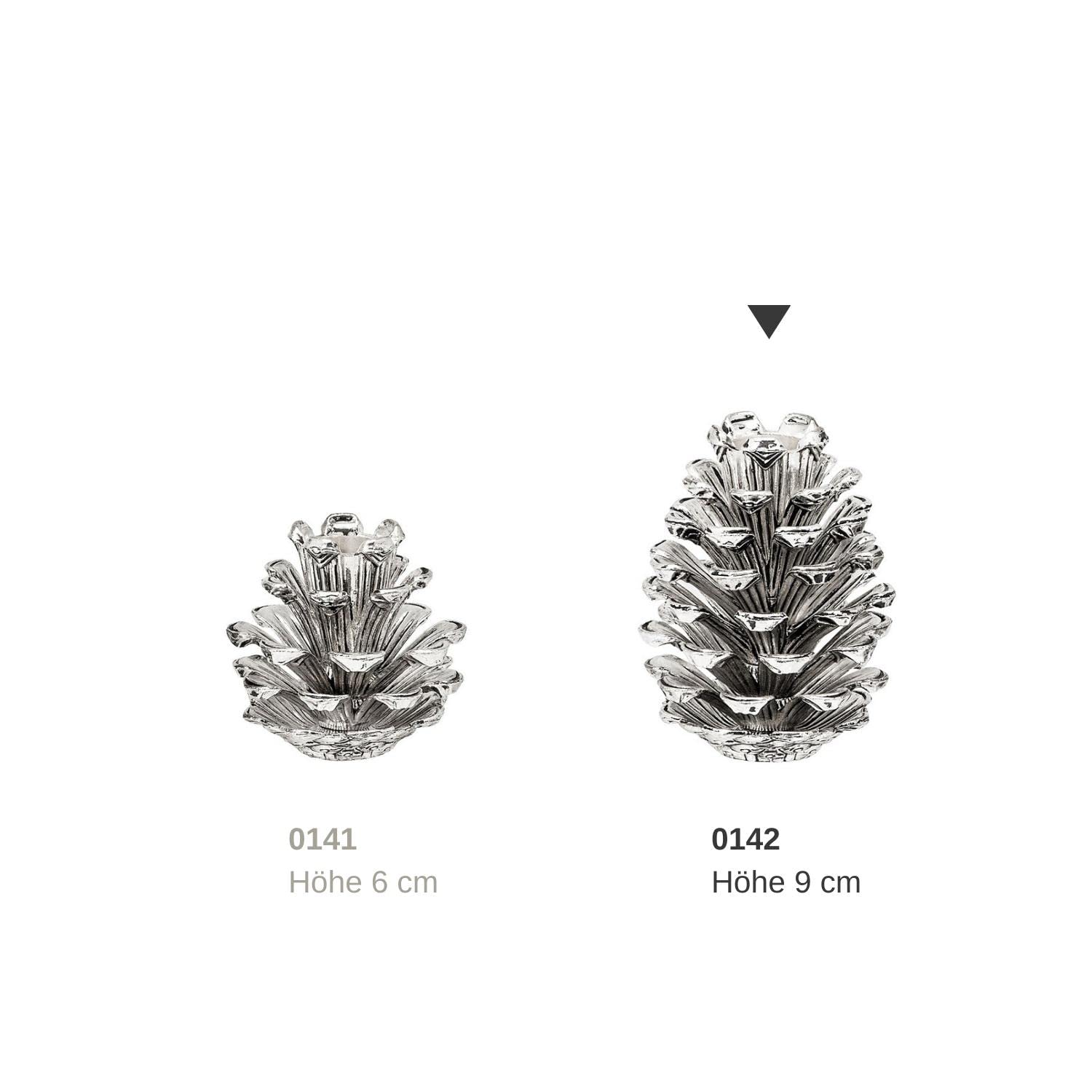 edzard-kingston-zapfen-kerzenleuchter-9-cm-silber-stabkerze image 7