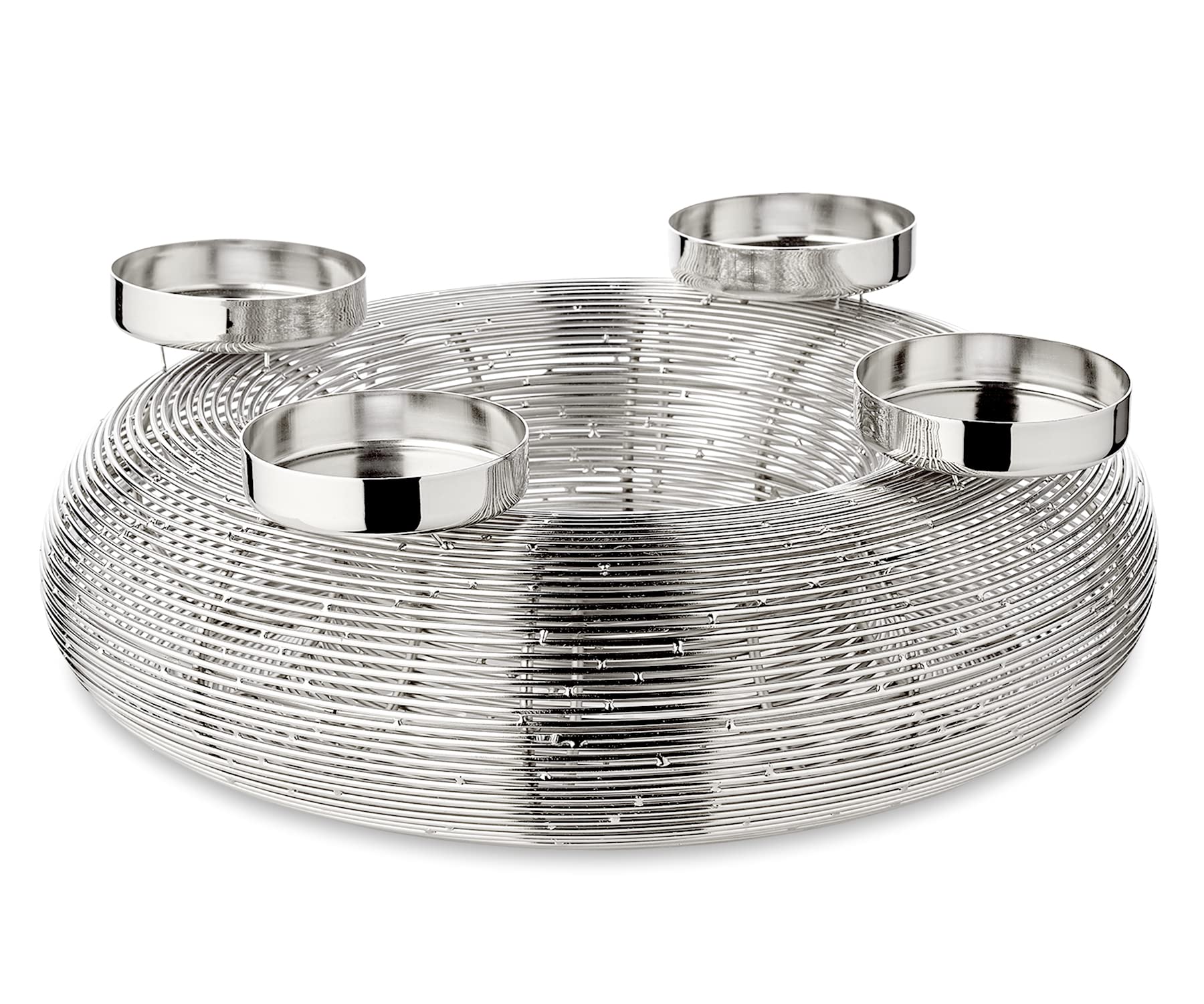 edzard-milano-verona-adventskranz-30-cm-edelstahl image 2