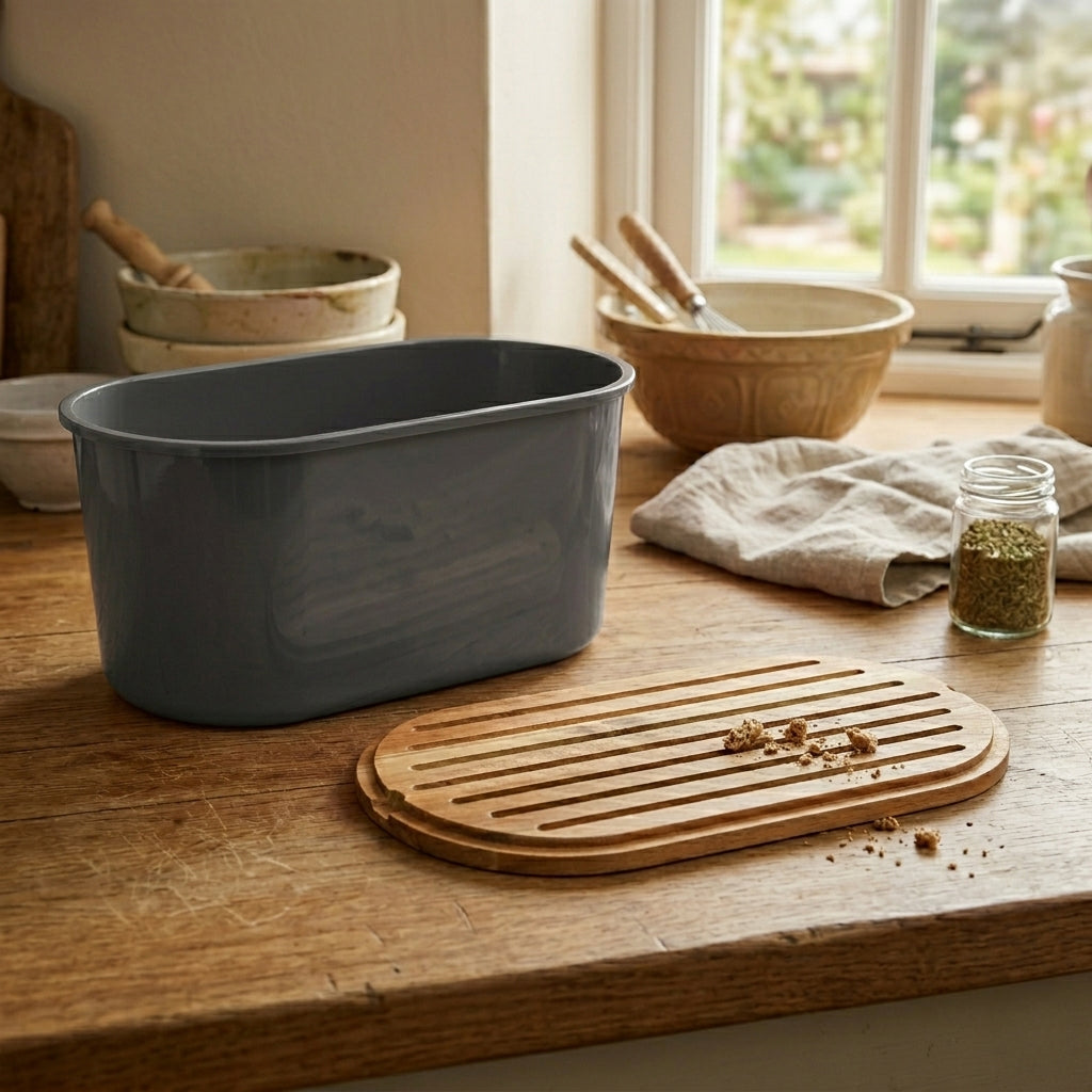 echtwerk-fresh-brotkasten-wei-mit-akazien-schneidebrett image 8