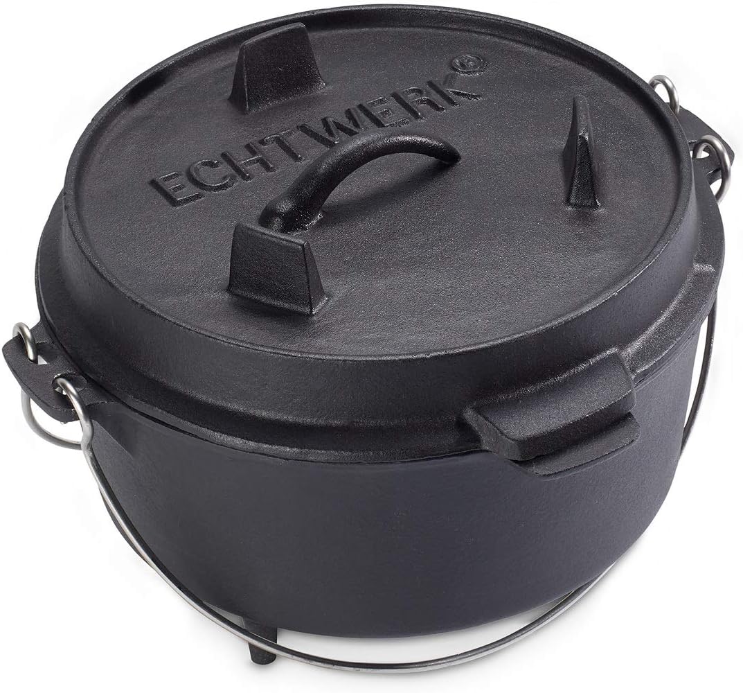 echtwerk-dutch-oven-4-9-l-gusseisen-feuertopf-grill image 1