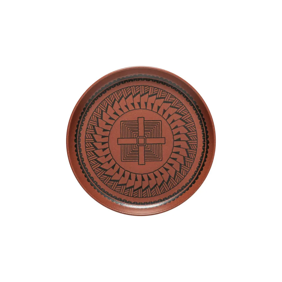 costa-nova-pacifica-salatteller-dessertteller-steinzeug-aztec-rot image 1