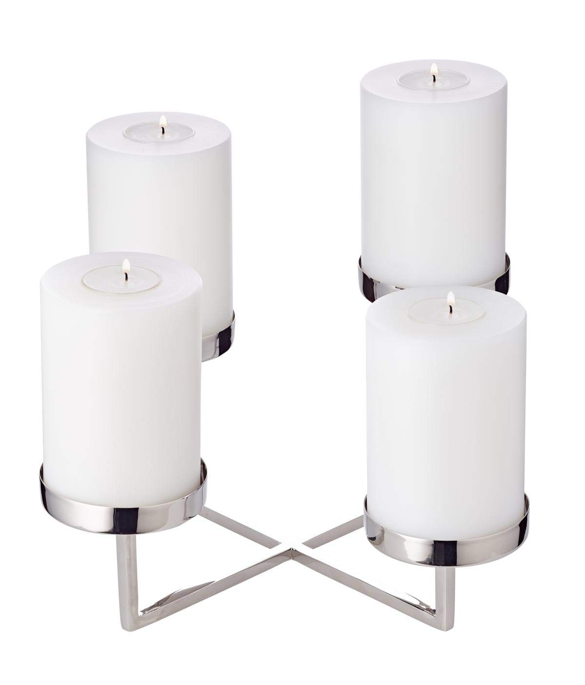 edzard-milano-adventskranz-pamplona-edelstahl-25-cm image 1